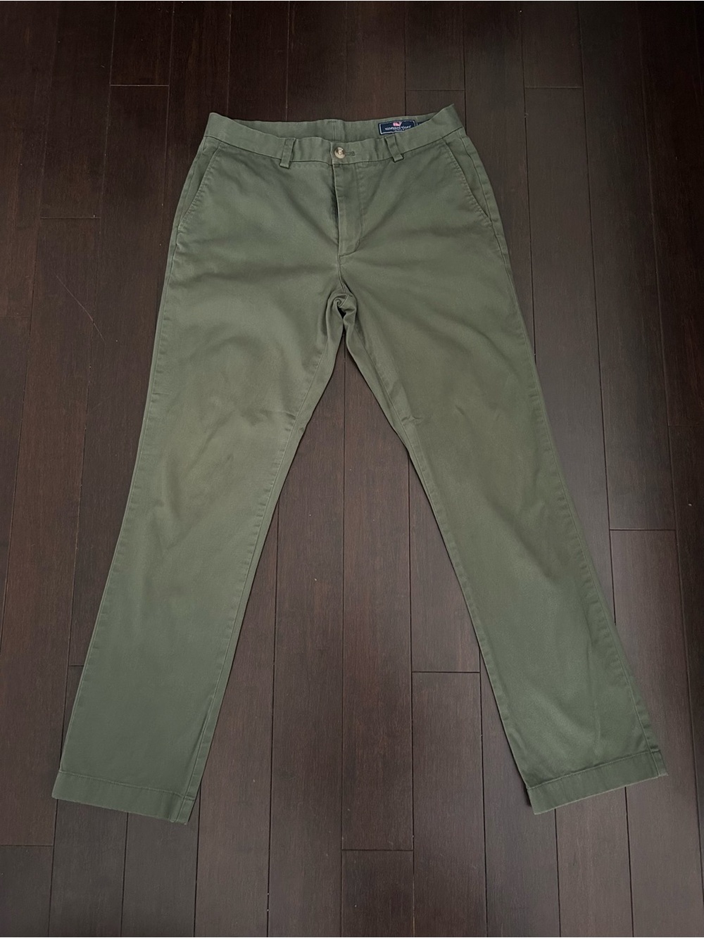 Vineyard Vines Olive Green Men’s Flat Front Chino Pants 32x32